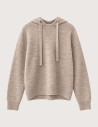 PIECES Pull Femme à Capuche Malou Beige