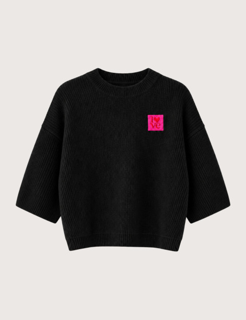 PIECES Pull Femme Sally Noir