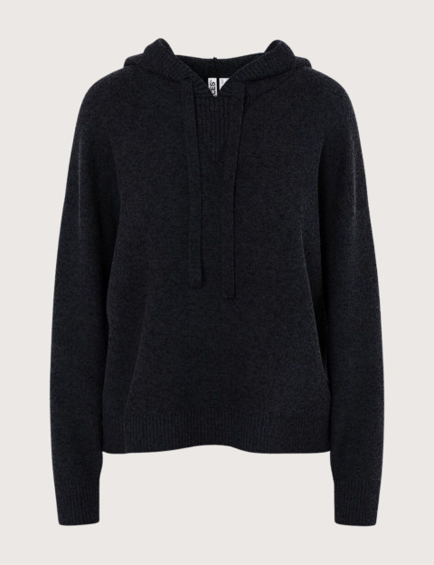 PIECES Pull Femme à Capuche Malou Noir