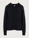PIECES Pull Femme à Capuche Malou Noir