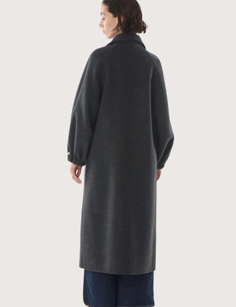 Giovanni Paris Manteau Long Femme Manola Anthracite - 5