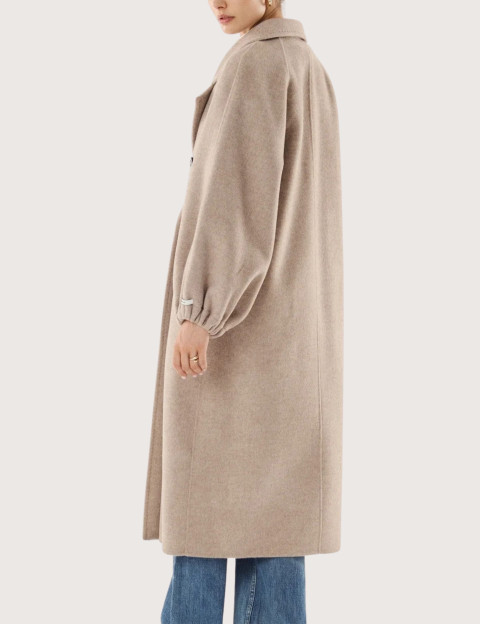 Giovanni Paris Manteau Longe Femme Manola Taupe - 5