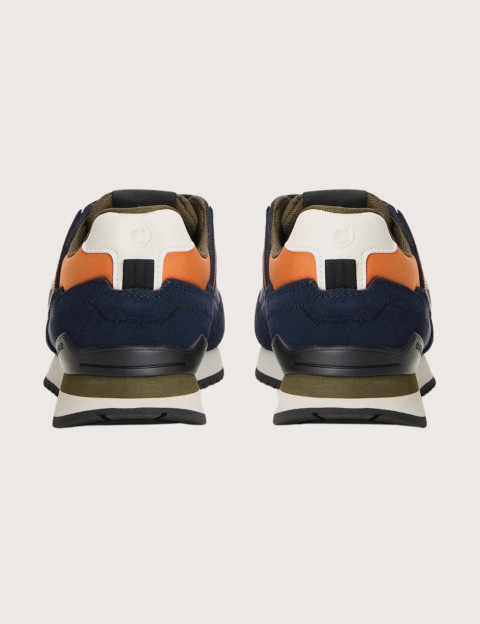 COLMAR Baskets Travis Sport Colors Marine Kaki Orange Homme - 3