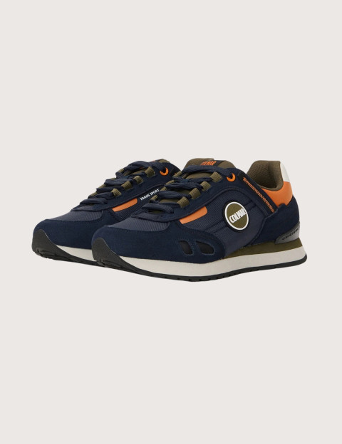 COLMAR Baskets Travis Sport Colors Marine Kaki Orange Homme - 6