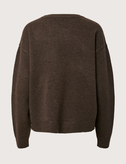 PIECES Pull Femme Sally Marron - 2
