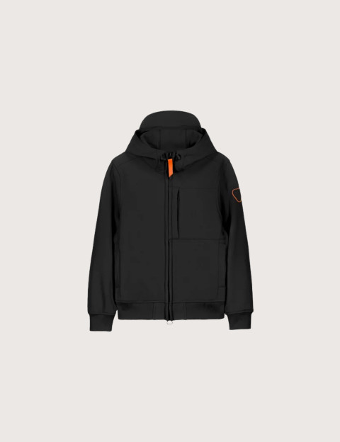 GERTRUDE Veste Enfant Softshell Little Rune Noir