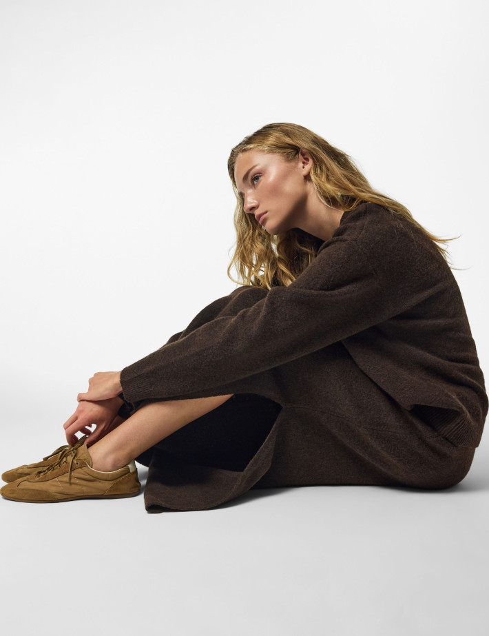 PIECES Pull Femme Sally Marron - 11