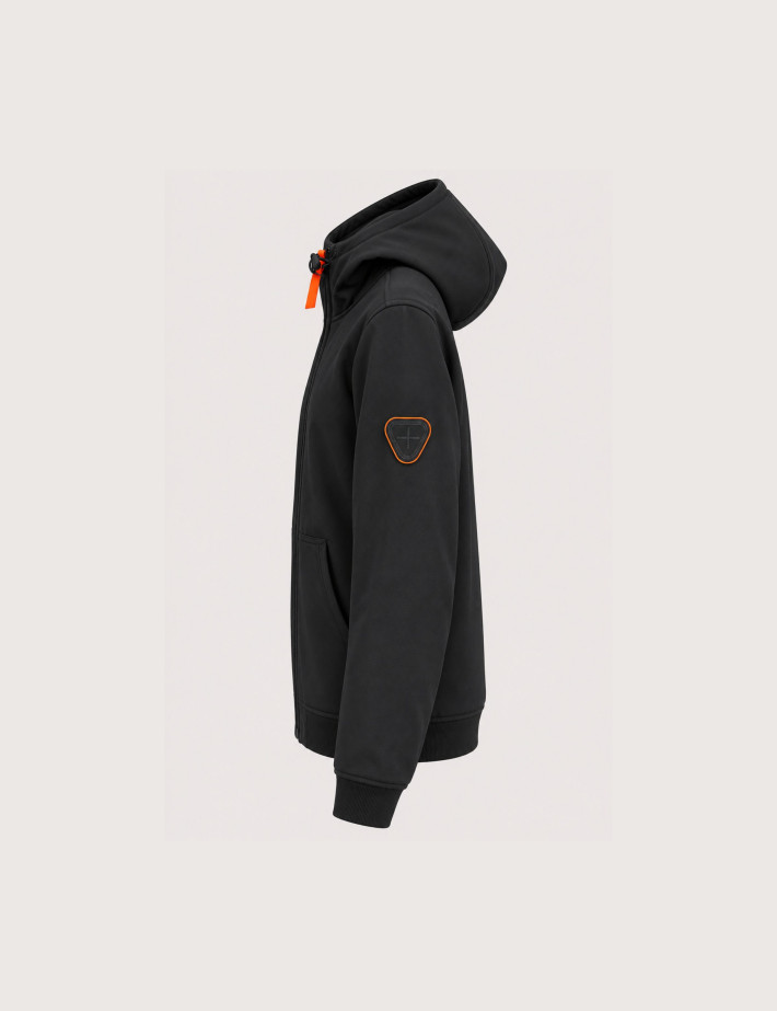 GERTRUDE Veste Enfant Softshell Little Rune Noir - 3