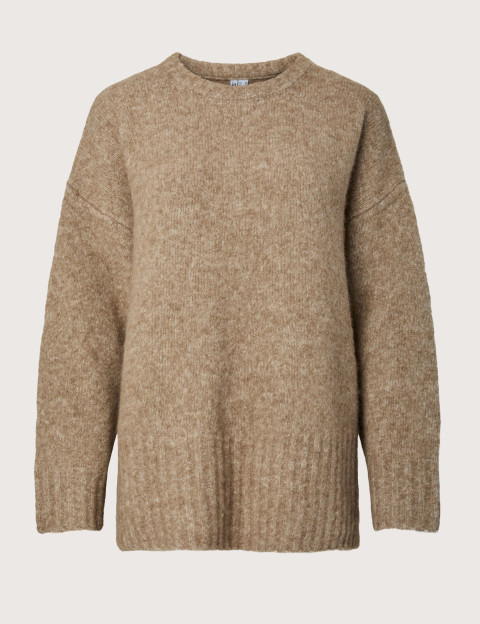 PIECES Pull Femme Tina Taupe