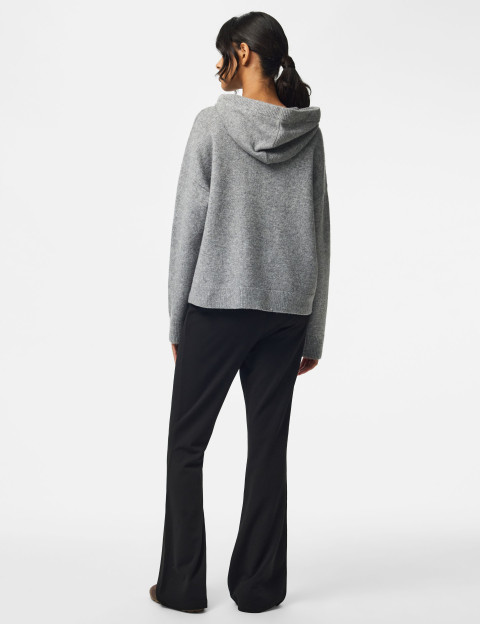 PIECES Pull Femme à Capuche Malou Gris - 4