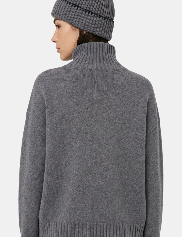 Eleven Paris Col Roulé Mixte Temile Anthracite - 4