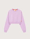 GERTRUDE Sweat Femme Col Rond Cropped Catherine Lilas