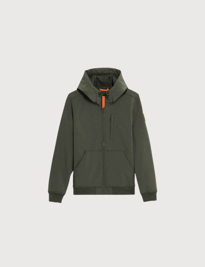 GERTRUDE Veste Enfant Softshell Little Rune Kaki