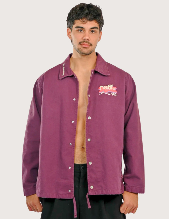 Natif Veste Homme Good Vibes Art Dpt Violet