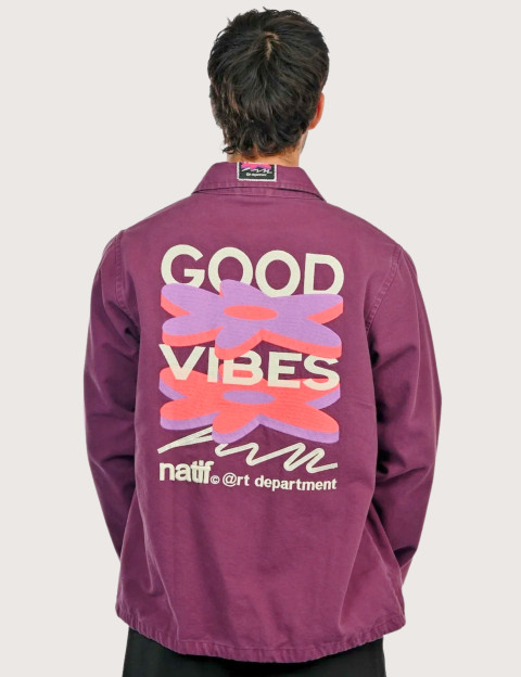 Natif Veste Homme Good Vibes Art Dpt Violet - 2