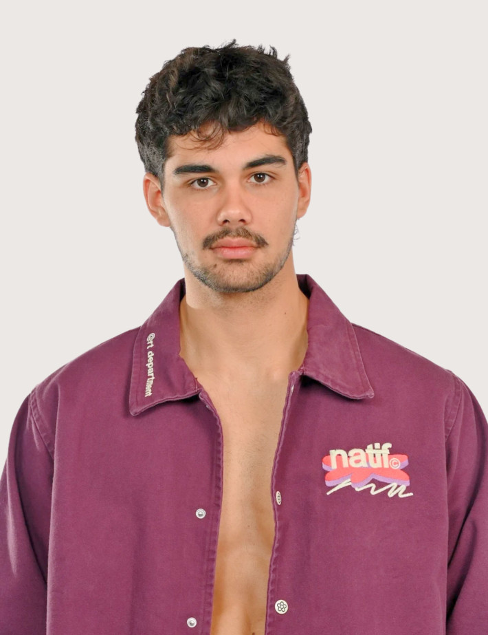 Natif Veste Homme Good Vibes Art Dpt Violet - 3