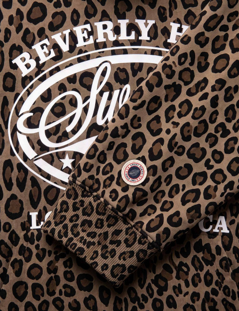 SWEET PANTS Sweat Capuche Unisex Beverly Hood Léopard - 4
