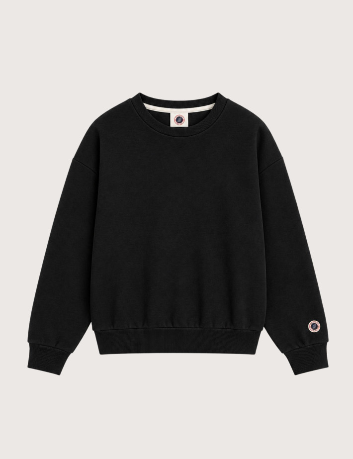 SWEET PANTS Sweat Col Rond Unisex Iconic Crew Noir