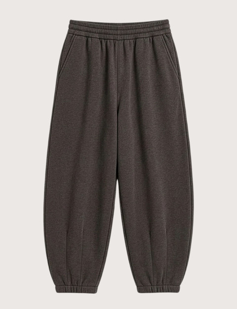 SWEET PANTS Jogging Coupe Ballon Unisexe Marron