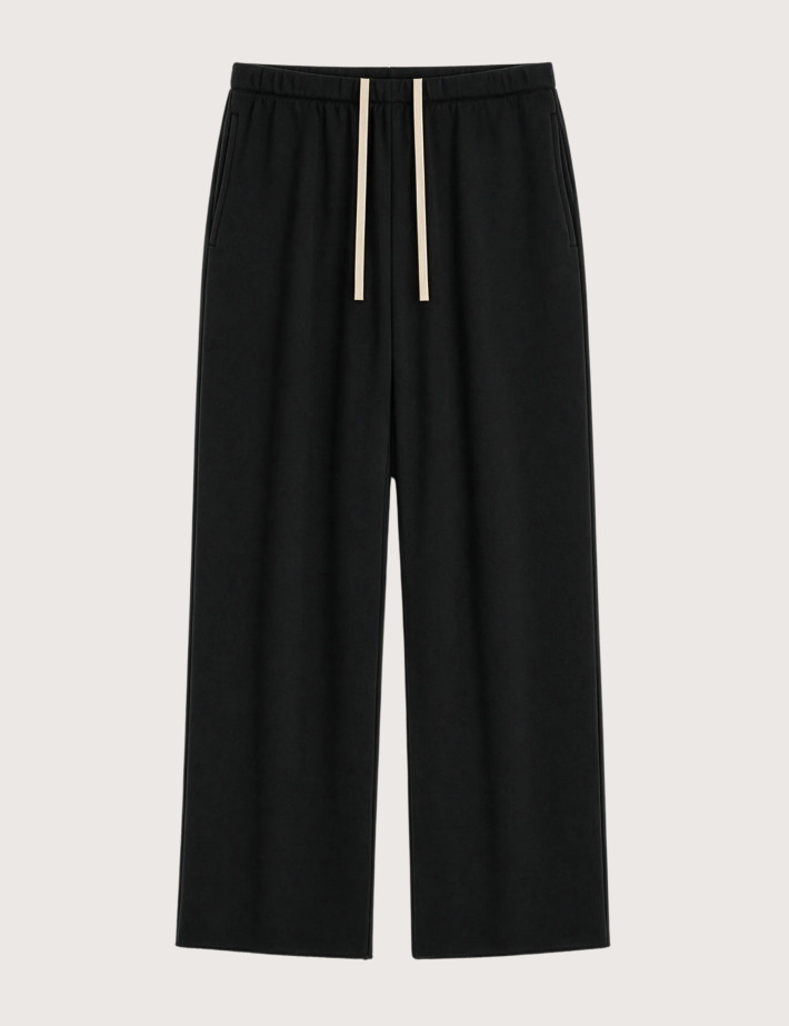 Bas de Jogging Femme Coupe Droite Endless Straig Noir - Sweet Pants