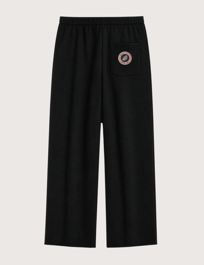 Bas de Jogging Femme Coupe Droite Endless Straig Noir - Sweet Pants