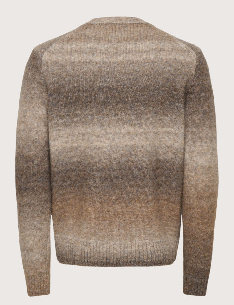 Only & Sons Pull Homme Tie & Dye Mack Camel - 2