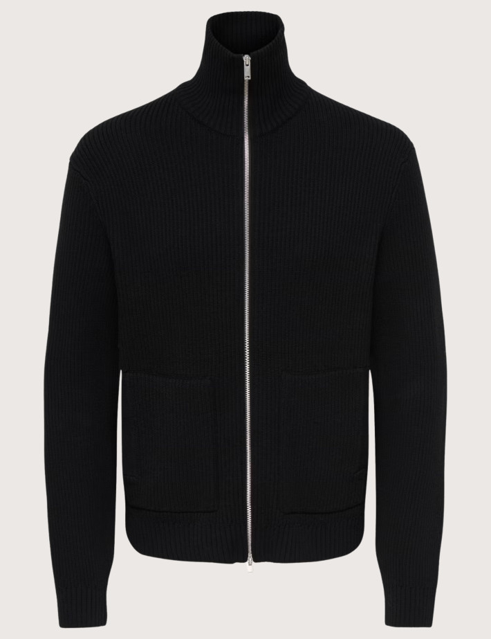 Only & Sons Zipper Col Camionneur Stay Noir