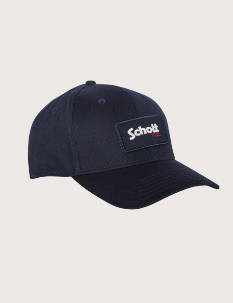 SCHOTT Casquette Badge Détachable Marine