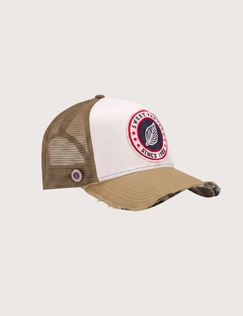 SWEET PANTS Casquette Destroy Bi-Colore Homerun Kaki Camo - 7