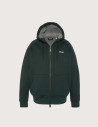 SCHOTT Sweat Homme à Zip Triplux Logo Vert