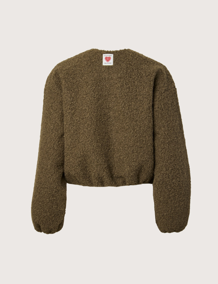 PIECES Bomber Ballon Femme Alison Taupe - 2