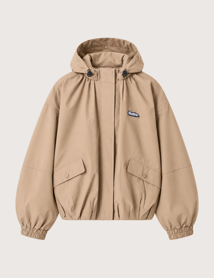 Flotte Veste Bombers Unisexe Garance Beige