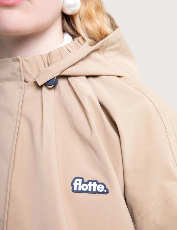 Flotte Veste Bombers Unisexe Garance Beige - 2