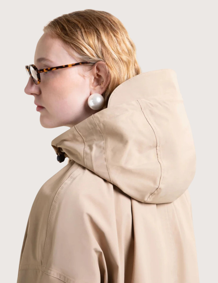 Flotte Veste Bombers Unisexe Garance Beige - 4