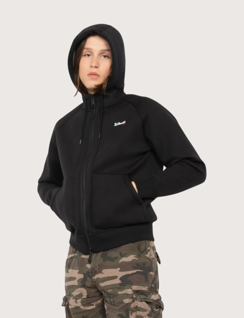 SCHOTT Sweat Homme à Zip Triplux Logo Noir - 2