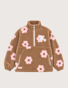 Veste Sherpa Vareuse N Flowers Beige - Natif
