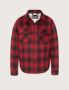 Veste Homme Carry à Carreaux Doublée Sherpa Rouge - Schott