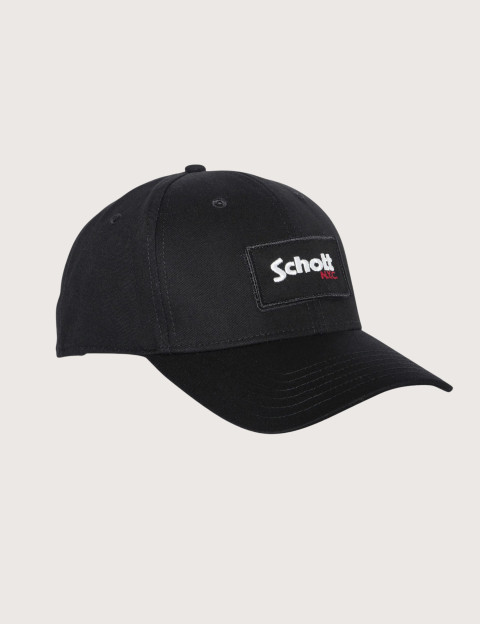 Casquette Badge Détachable Noir - Schott