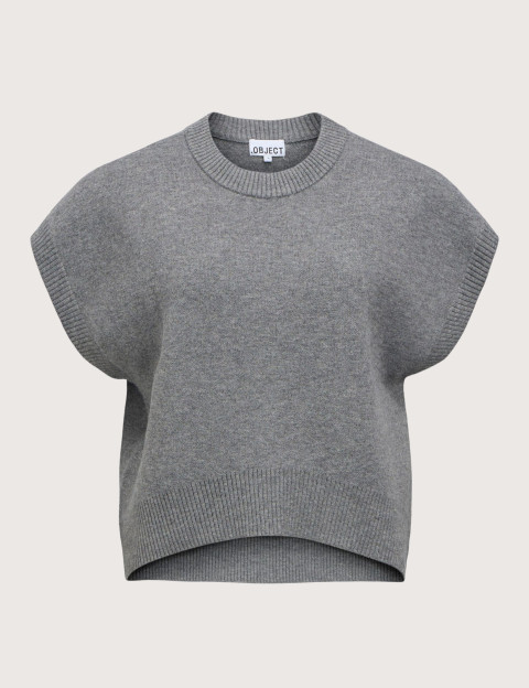 OBJECT Pull Femme Sans Manches Itone Anthracite