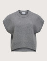 Pull Femme Sans Manches Itone Anthracite - OBJECT