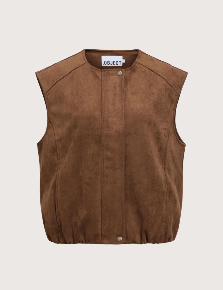 OBJECT Veste Sans Manches Femme Denna Camel