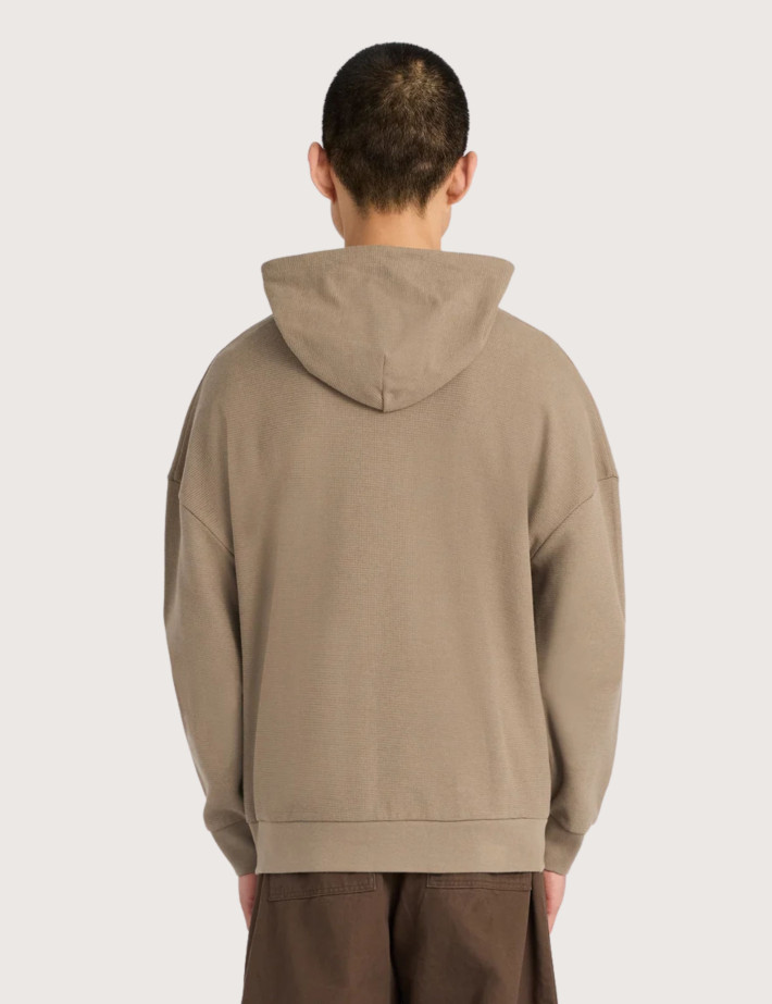 Lyle & Scott Sweat à Capuche Côtelé Geo Homme Kaki - 3