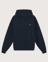 Lyle & Scott Sweat à Capuche Côtelé Geo Homme Marine