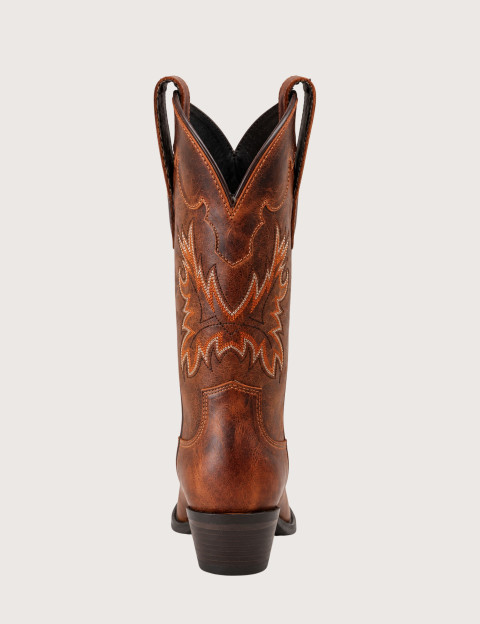 Mexicana Bottes Santiags Avec Motif Aigle en Cuir Macha Marron - 4