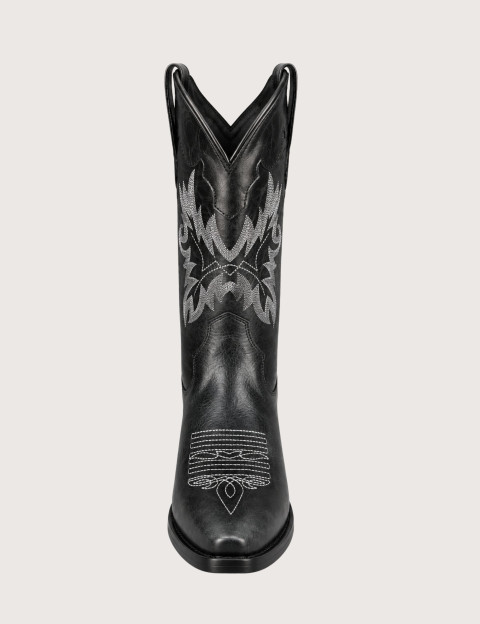 Mexicana Bottes Santiags Avec Motif Aigle en Cuir Macha Noir - 3