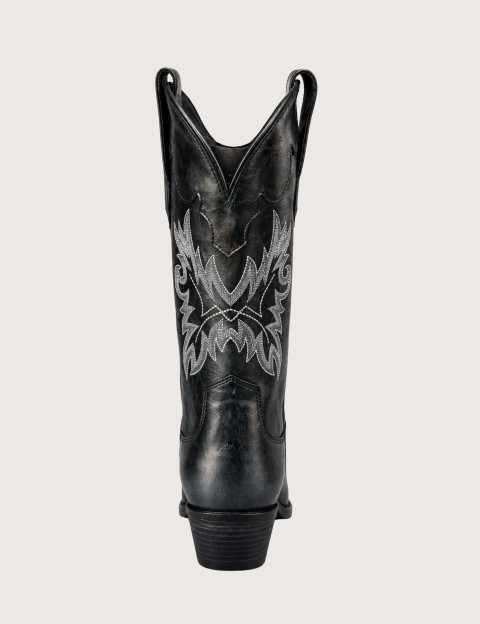 Mexicana Bottes Santiags Avec Motif Aigle en Cuir Macha Noir - 4