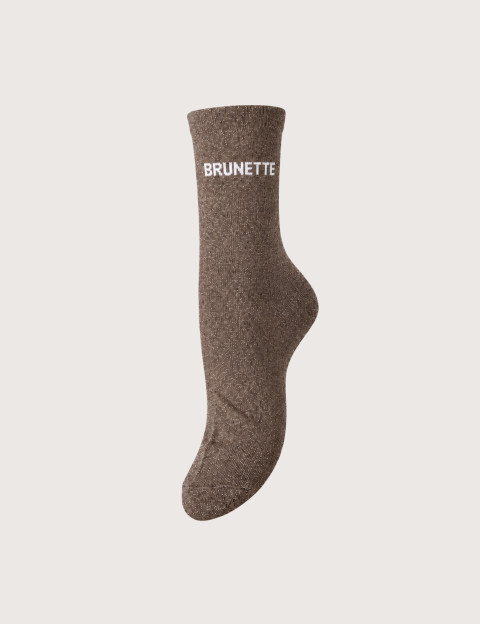 PIECES Chaussettes Longues Glitter Sebby Brunette