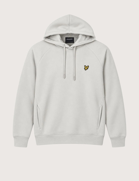 Lyle & Scott Sweat à Capuche Interlock Matelassé Homme Gris