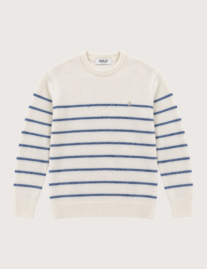 REPLAY Marinière en Maille Homme C07L