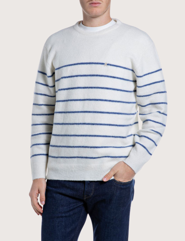 REPLAY Marinière en Maille Homme C07L - 2